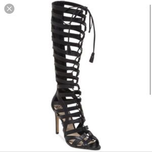 NEW Vince Camuto Black Gladiator Sandal Heels